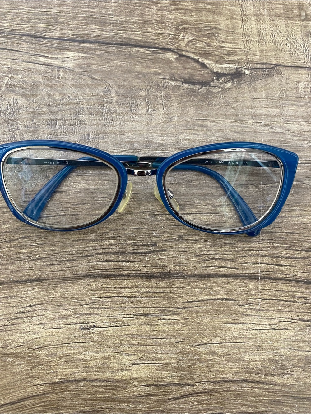CHANEL Blue Cat-Eye Women's Eyeglasses